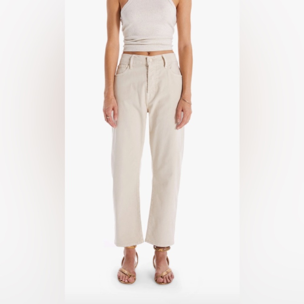 Mother Denim Ditcher Crop Off White 32”